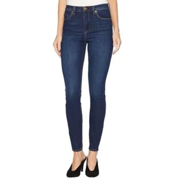 Blank NYC Jeans Womens 24 Blue Denim The Great Jones High Rise Skinny Cotton - Picture 1 of 9